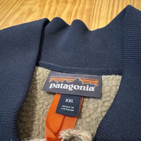 NWT Patagonia Burly Full Zip Multi Pocket Fleece Lined Vest Men's XXL Gray - Picture 5 of 11